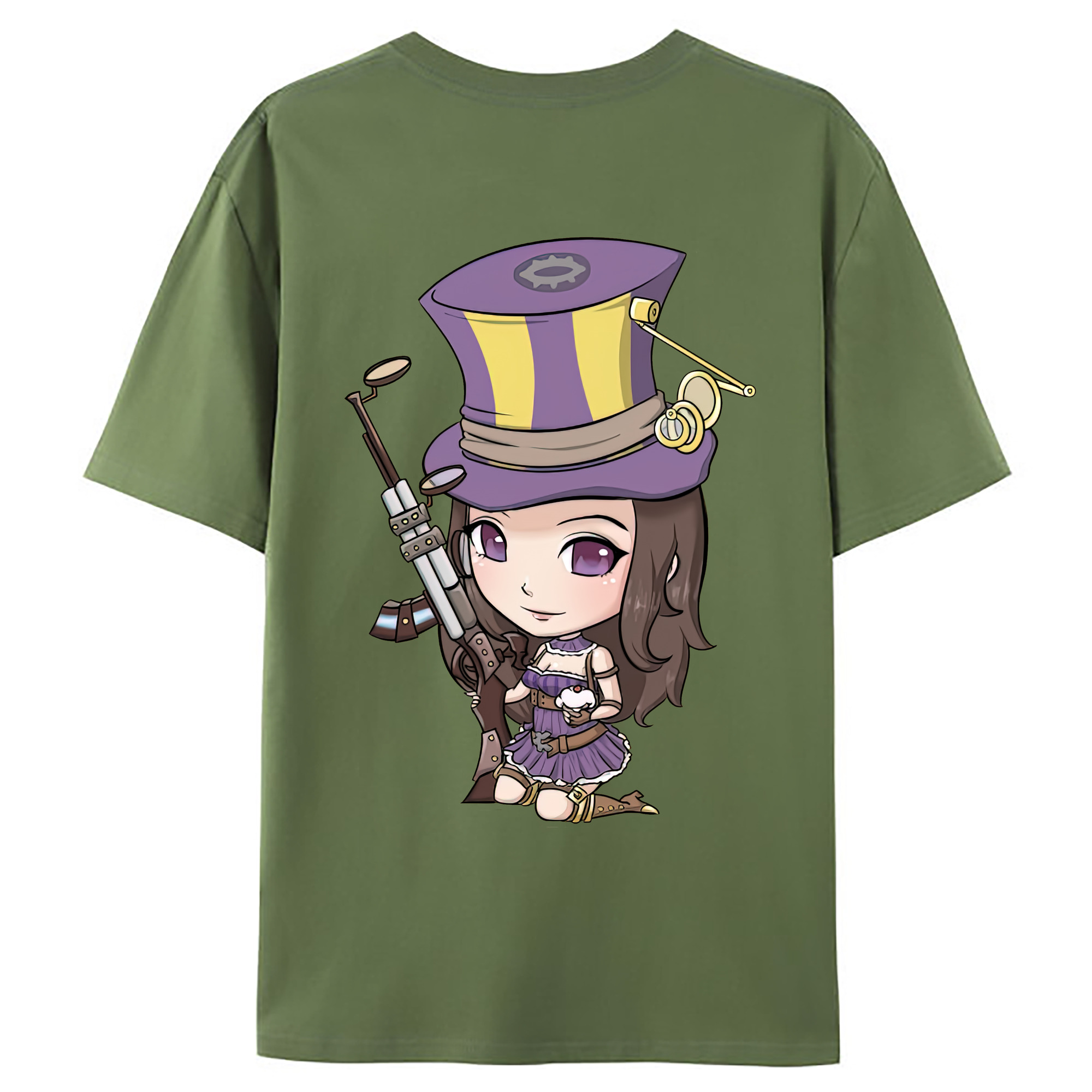 （画像用） リーグ・オブ・レジェンド League of Legends LOL 綿100％ メンズ半袖Tシャツ（バックプリント） 通気性